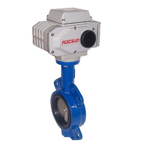 電動橡膠對夾蝶閥