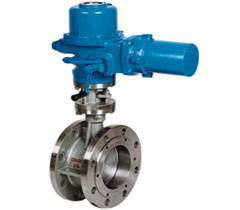 法蘭式硬密封電動蝶閥