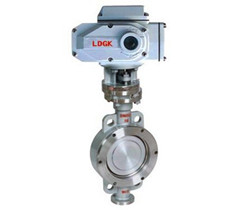 電動三偏心對夾蝶閥