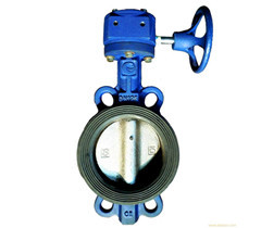 蝸輪對（duì）夾式襯膠蝶閥