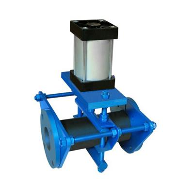 美標氣動裸式管夾閥