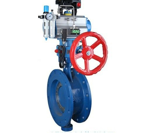 氣動帶手（shǒu）動蝶閥