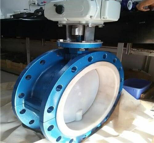 電動防（fáng）爆襯氟法（fǎ）蘭蝶閥