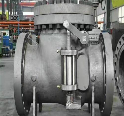 液壓重錘(chuí)緩閉式(shì)止回閥 液(yè)壓(yā)重錘緩閉式止回閥