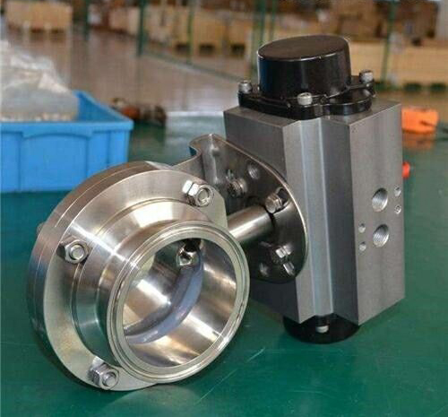 氣動外螺紋衛生級蝶閥