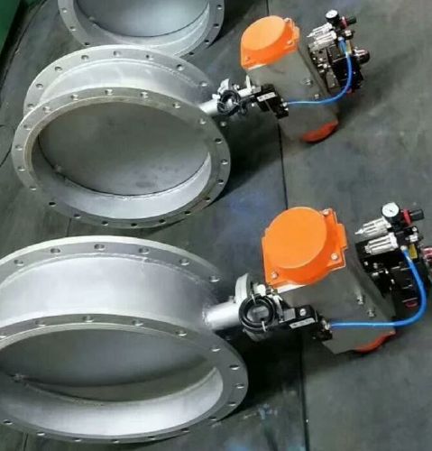 氣動蝶閥_氣動法蘭通（tōng）風蝶閥