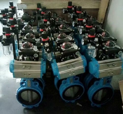 氣動對夾式（shì）軟密封蝶閥