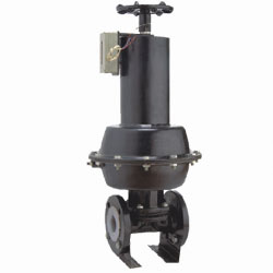 英標常閉式氣動襯膠（jiāo）隔膜閥