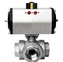 氣動（dòng）三通內螺紋球閥