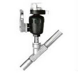 進口焊接氣動角座閥