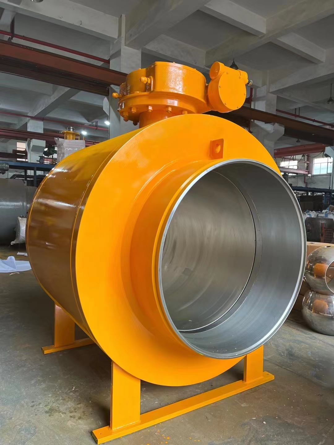 大口徑渦輪焊接球閥