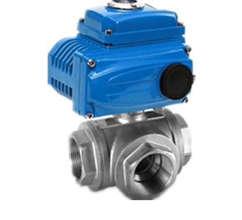 電動內螺紋三通球閥 電動內螺紋(wén)三通球閥