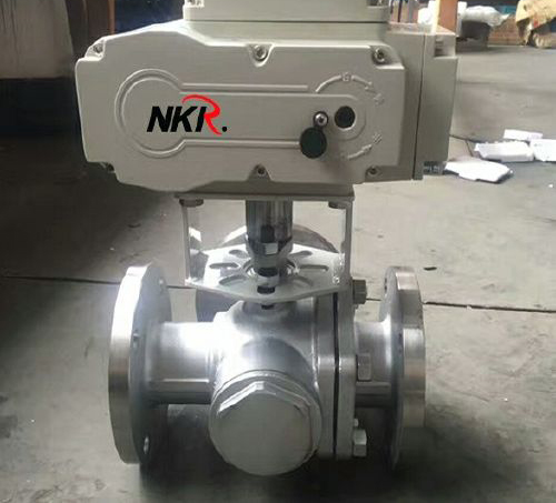 電動型三通球閥