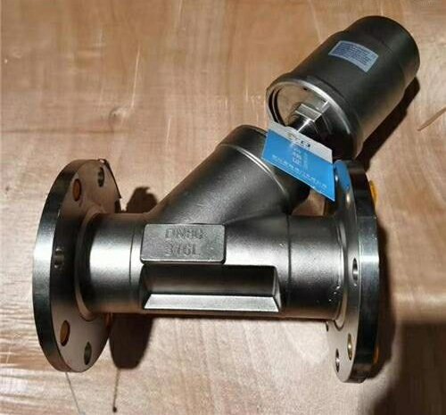 不鏽鋼氣動角座閥