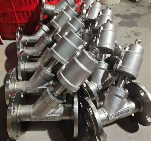 蓋米氣動角座閥