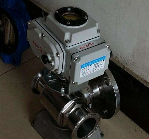 衛生級電動三通球閥