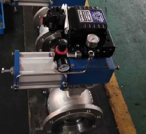 不鏽鋼（gāng）氣動調節球（qiú）閥