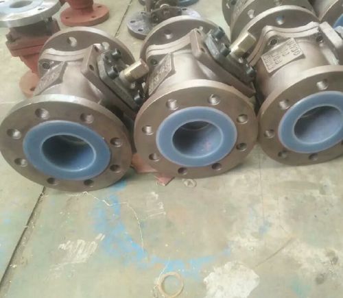 氣動法蘭襯氟球閥