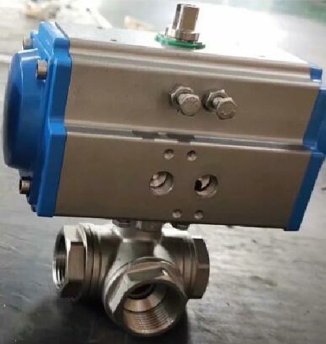 氣動螺紋三（sān）通球閥